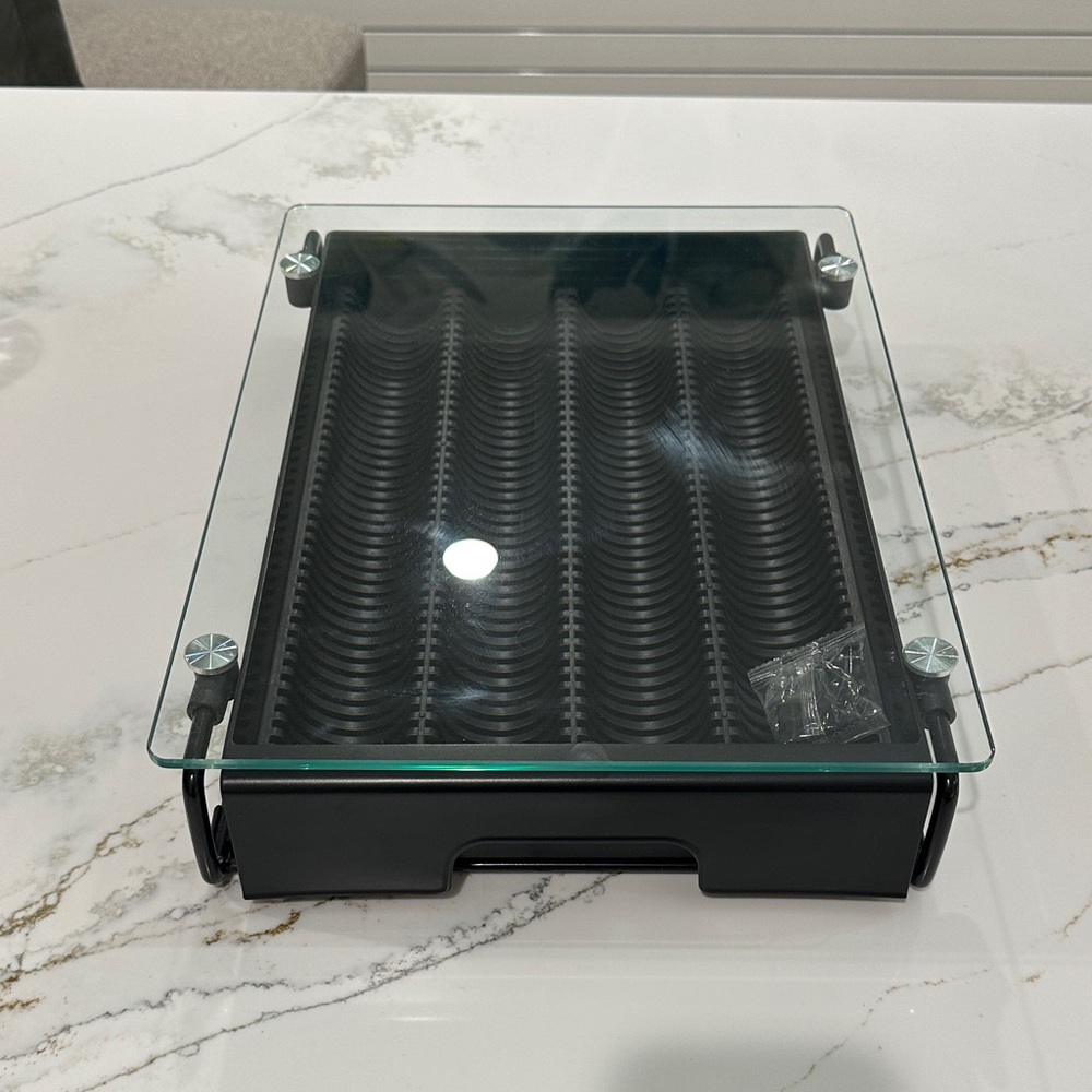 Black Display Case with Glass Lid